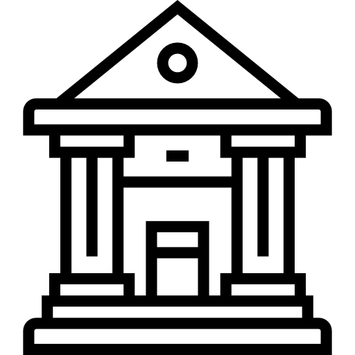 Bank Detailed Straight Lineal icon