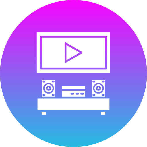 cine en casa icono gratis