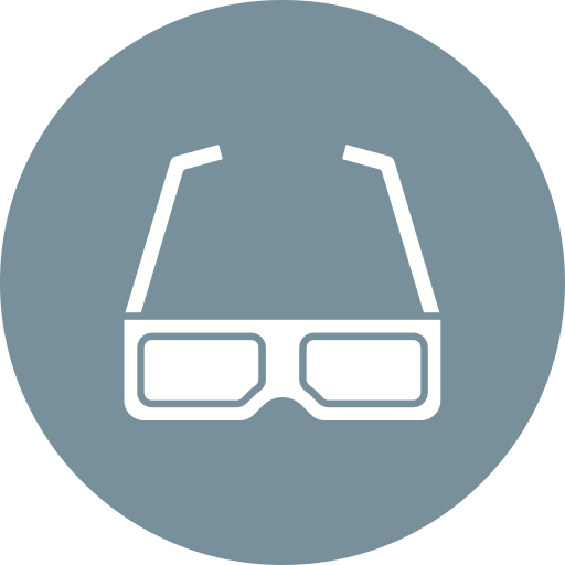 gafas 3d icono gratis