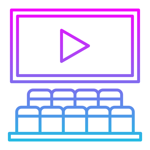Écran de cinéma Icône gratuit Écran de cinéma Icône gratuit