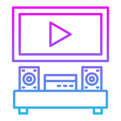 cine en casa icono gratis