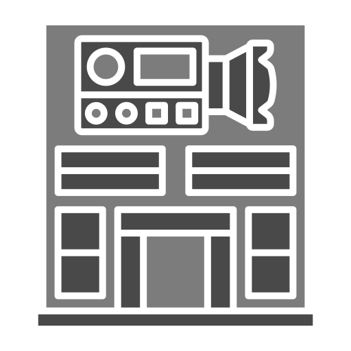 estudio de cine icono gratis