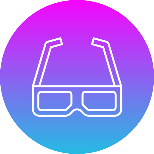 gafas 3d icono gratis