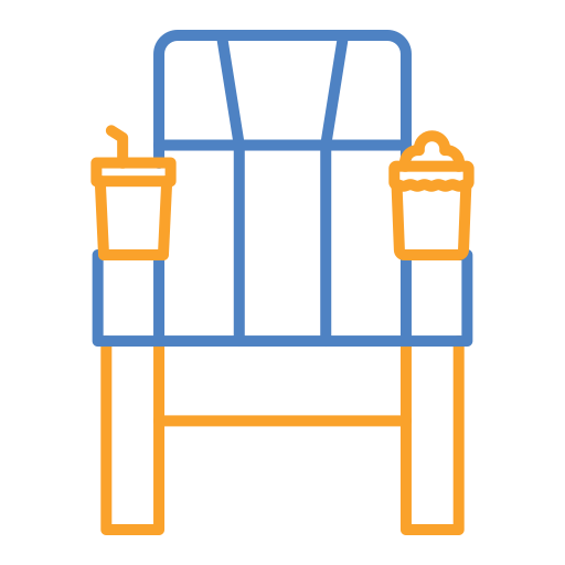 asiento de cine icono gratis