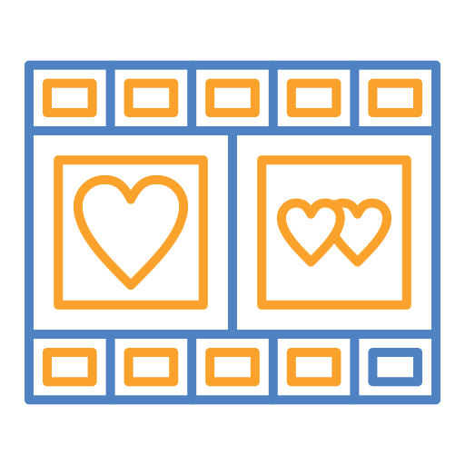 película romántica icono gratis