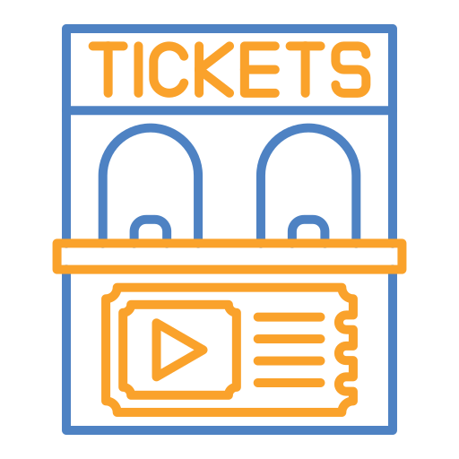 guichet de vente des billets Icône gratuit