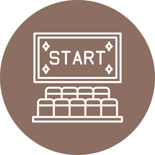 comienzo de la película icono gratis