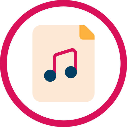 archivos de música icono gratis