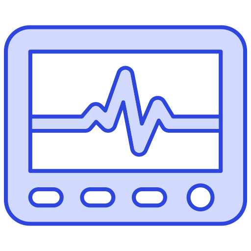 monitor de ecg icono gratis