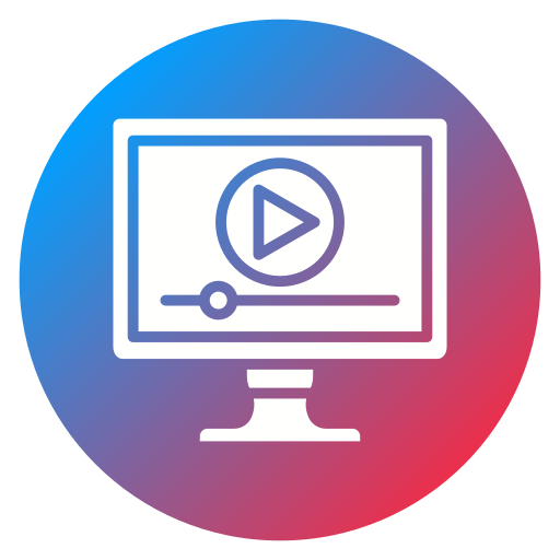 reproductor de video icono gratis