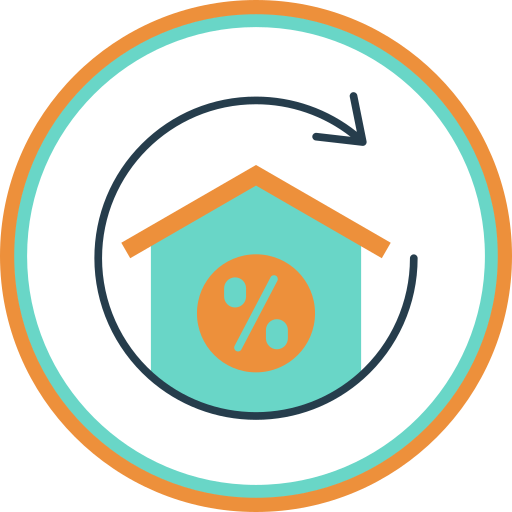 préstamo hipotecario icono gratis