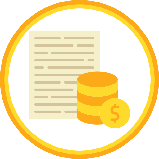 presupuesto icono gratis