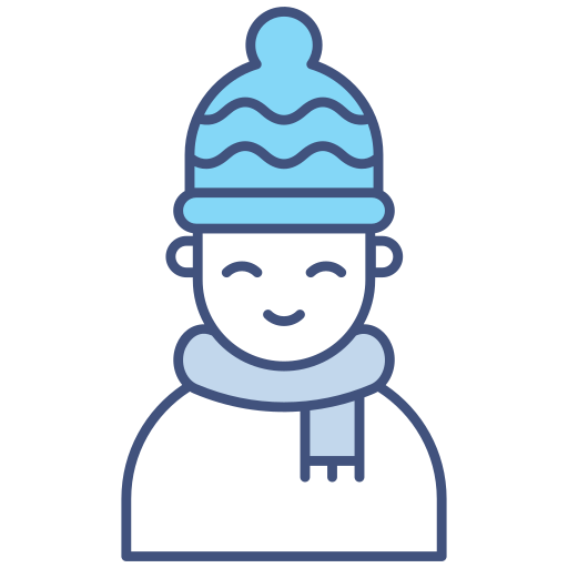 chica de invierno icono gratis