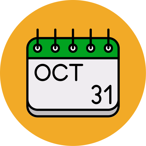 octobre Icône gratuit