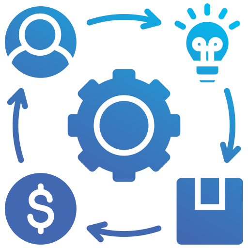 modelo de negocio icono gratis