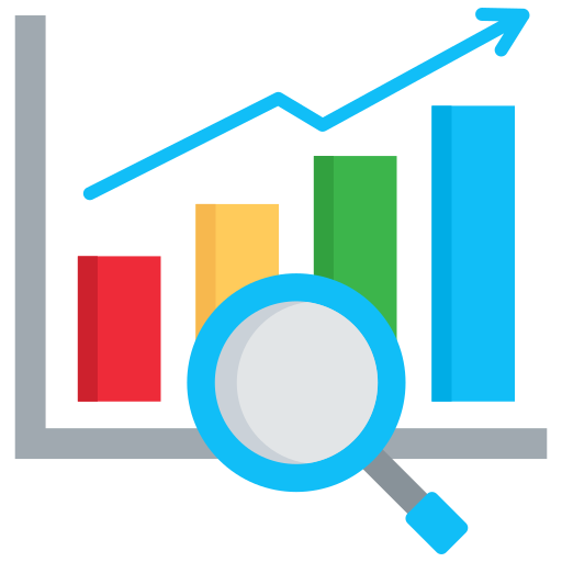 investigación de mercado icono gratis