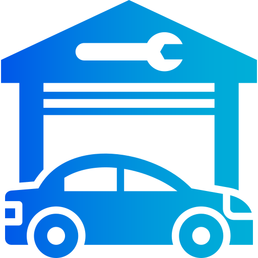 taller de reparación de automóviles icono gratis