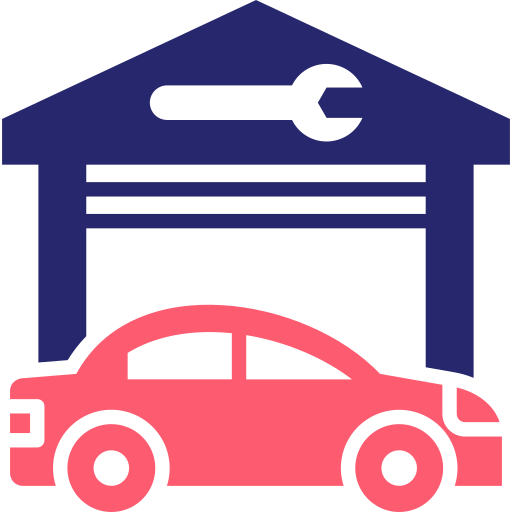 taller de reparación de automóviles icono gratis