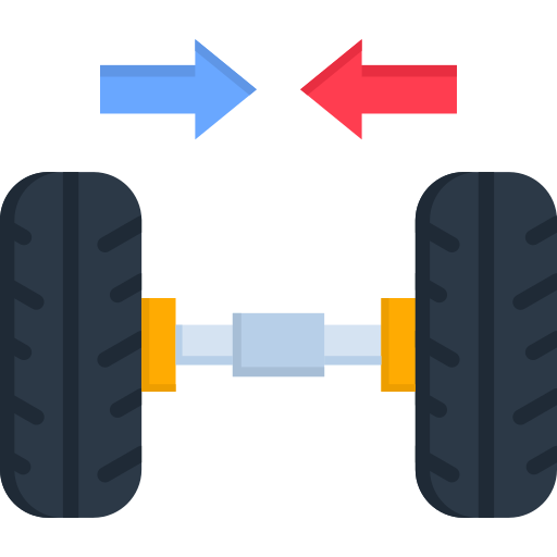 alineación de ruedas icono gratis