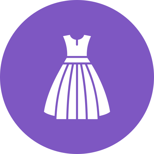 robe de mariée Icône gratuit