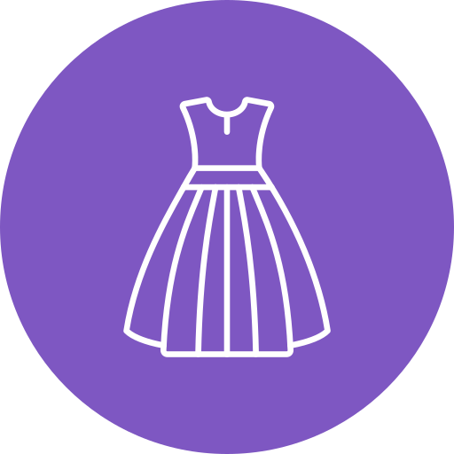 robe de mariée Icône gratuit
