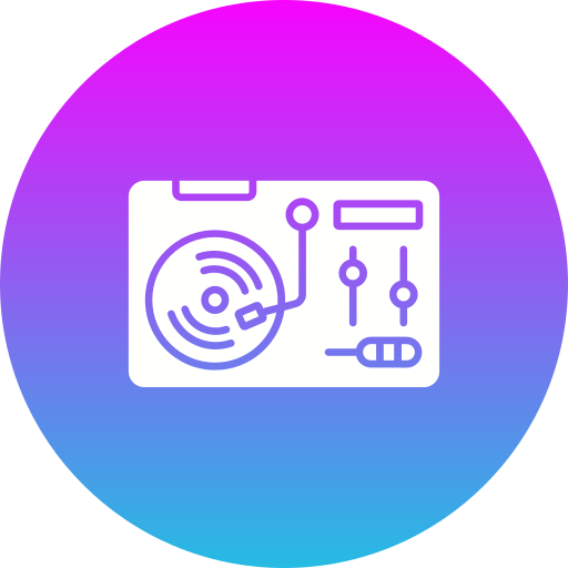 Turntable free icon