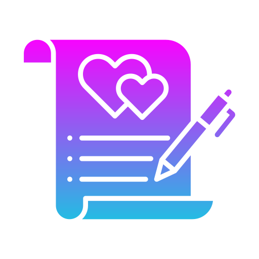 contrato de boda icono gratis