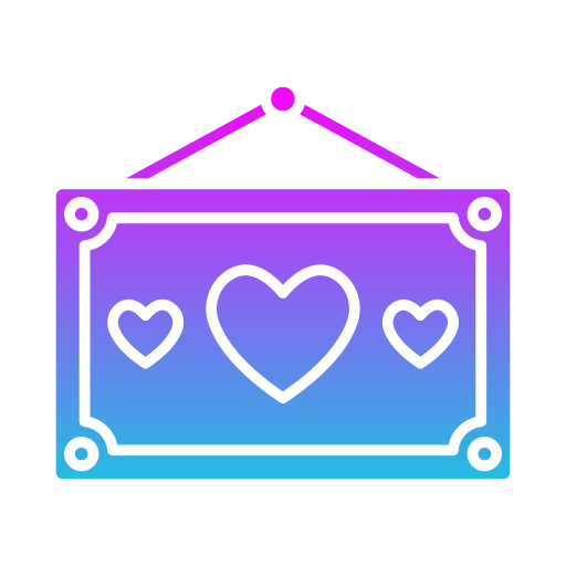 cartel de boda icono gratis