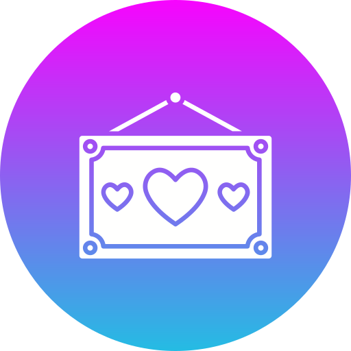 cartel de boda icono gratis