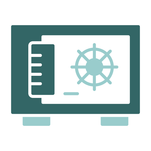 caja de seguridad icono gratis