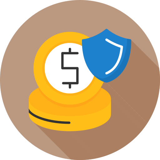 seguridad financiera icono gratis