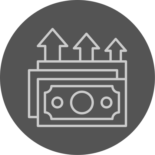 gain en capital Icône gratuit