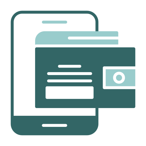 portefeuille mobile Icône gratuit