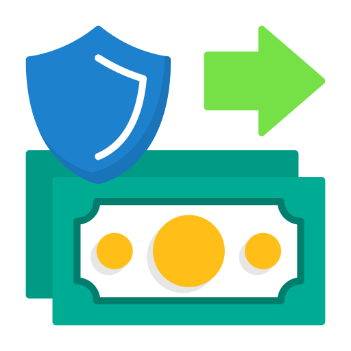 transacción segura icono gratis