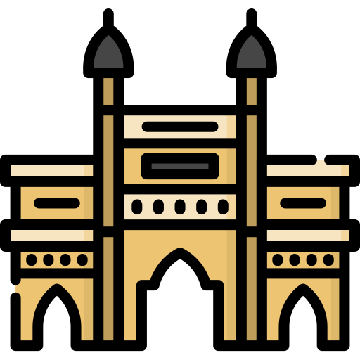 puerta de la india icono gratis