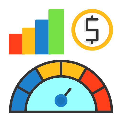 indicadores económicos icono gratis