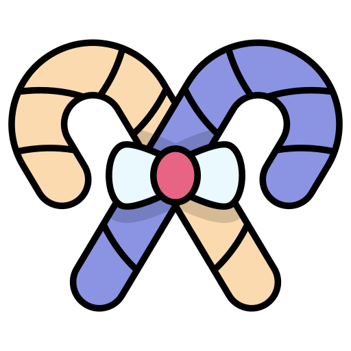 bastón de caramelo icono gratis