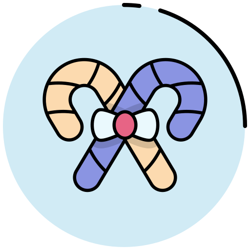 bastón de caramelo icono gratis