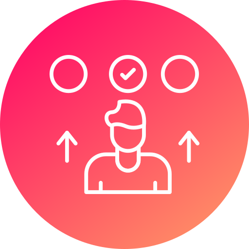 toma de decisiones icono gratis