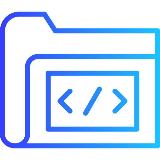 carpeta de codificación icono gratis
