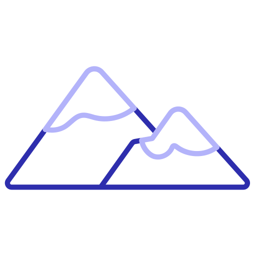 montañas icono gratis