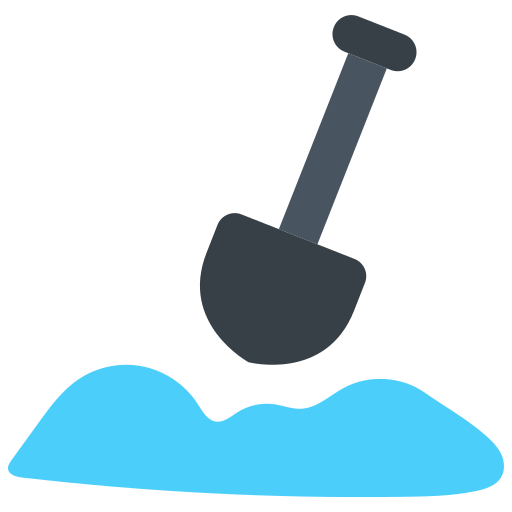 montones de nieve icono gratis