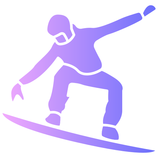 tabla de snowboard icono gratis