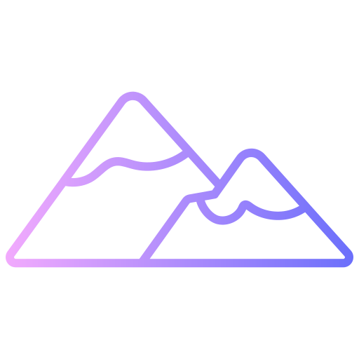 montañas icono gratis