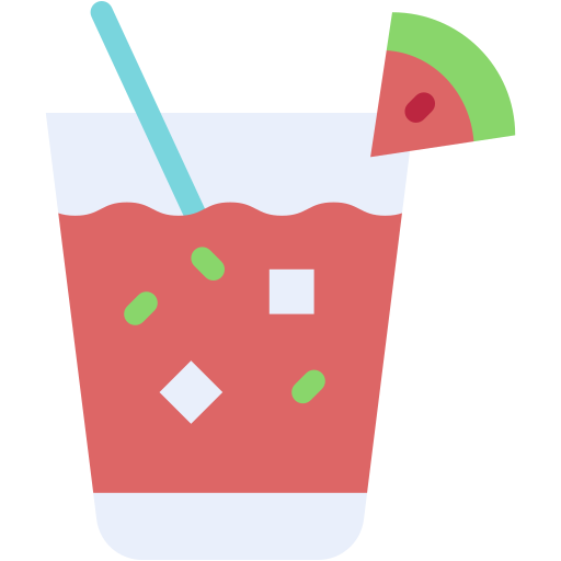 jugo de sandía icono gratis