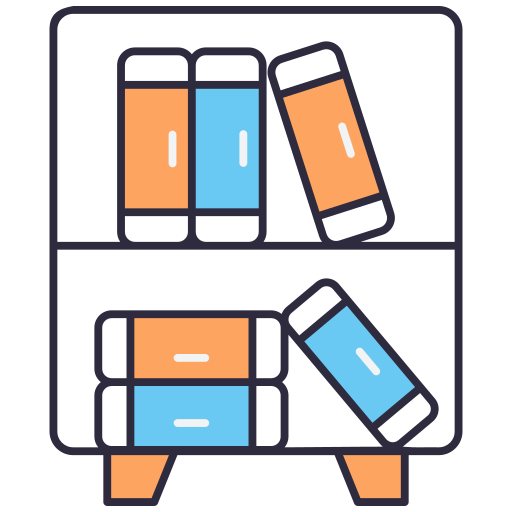 estantería de libros icono gratis