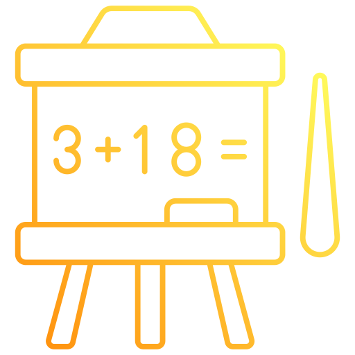 educación matemática icono gratis