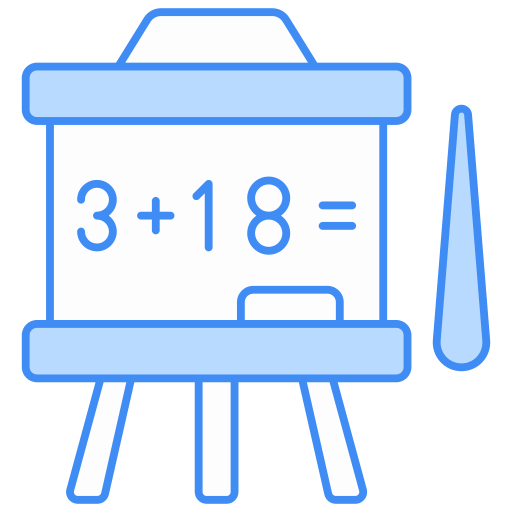 educación matemática icono gratis