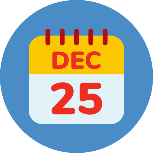 25 de diciembre icono gratis