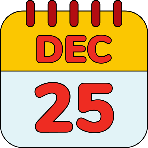 25 de diciembre icono gratis